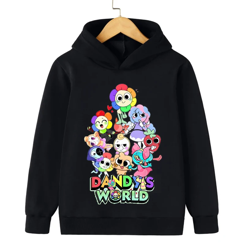 Dandy's World Game Kids Hoodie Boys Clothes Girls Fashion Casual Pullover Autumn Long Sleeve Sweatshirt Tops Children Clothing