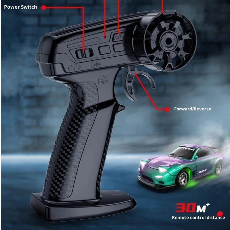 1:64 Mini Rc Remote Control Car Full-Scale Four-Wheel Drive Drift Racing Car Desktop Car Toy Children'S Big Boy Gift