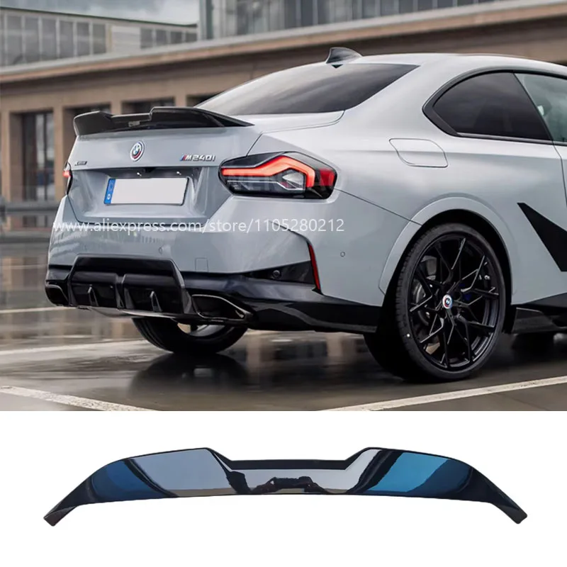 Compatible with 2022-2023 BMW 2 Series G42 Carbon Fiber Rear Lip Diffuser / Splitter Rear Bumper Under Spoiler Modification Part