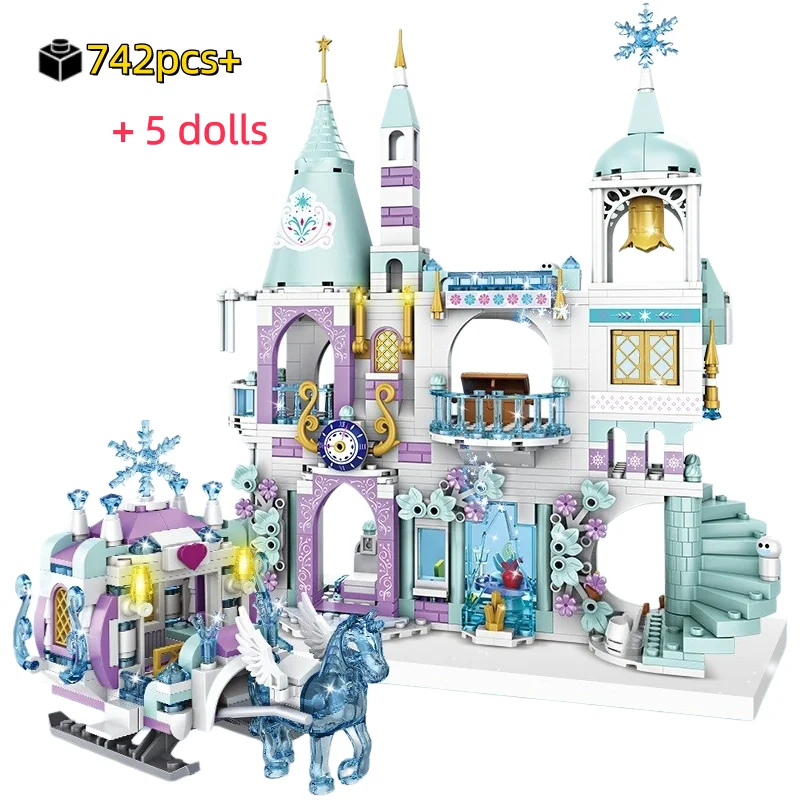 

Набор строительных блоков «Принцессы и ледяные замки» из серии «Друзья», 742 детали, развивающая игрушка для детей, подарок для девочек, подарок на день рождения