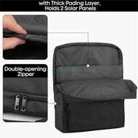 Portable Solars Panel Carrying Bag for Ankers SOLIX PS100 PS200 Includes Handheld Pockets Canva Bag for Accessories and Cables