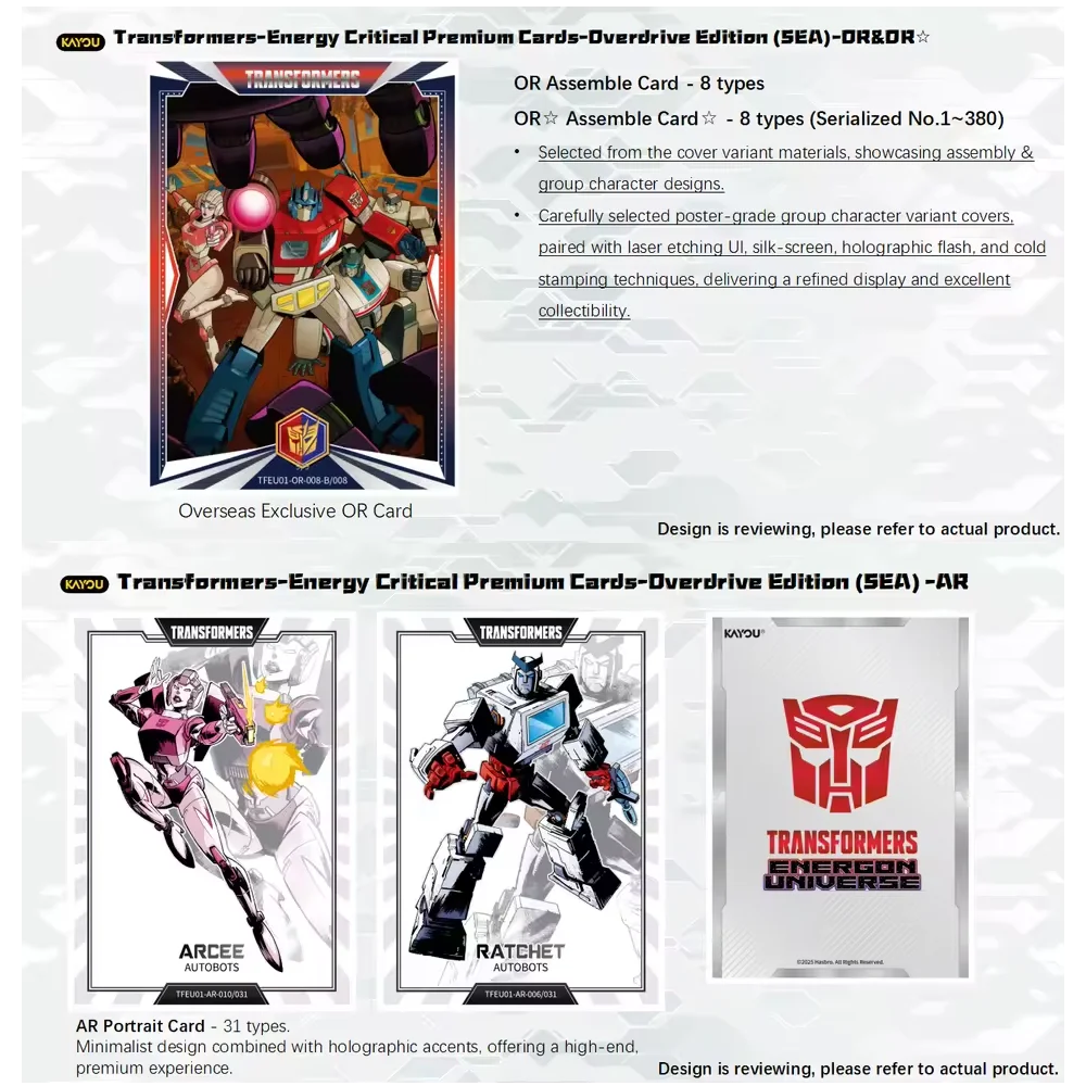 KAYOU Transformers Trading Cards Box Set Energon Universe Series with Rare Cards Ideal Gift for Transformers Fans - view 3