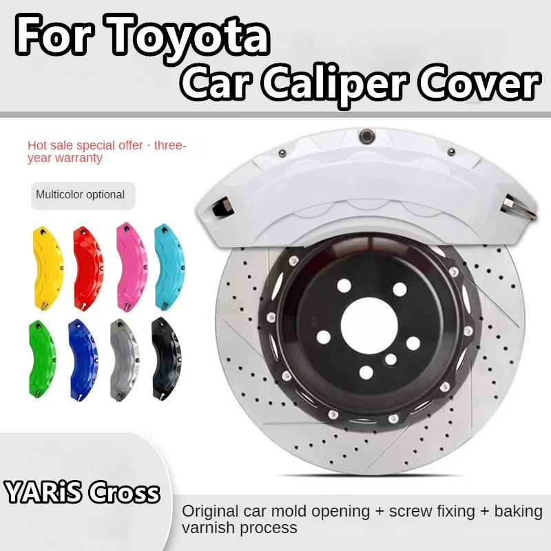 For Toyota YARiS Cross Brake Caliper Cover Aluminum Alloy Front Rear Wheel Modification Kit