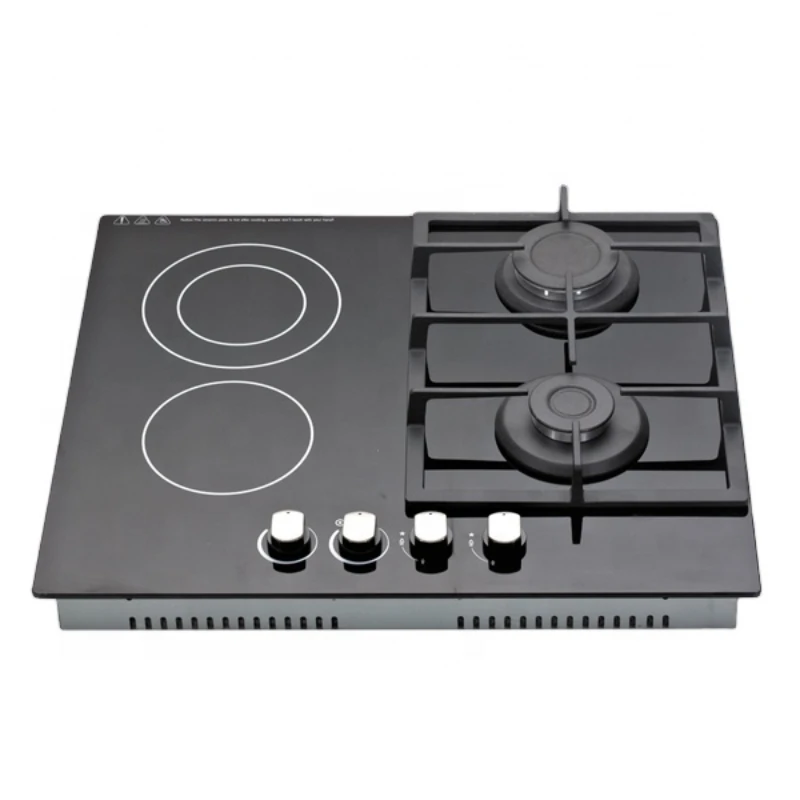 Gas Electric Cooktop 2 gas + 2 Electric Burner