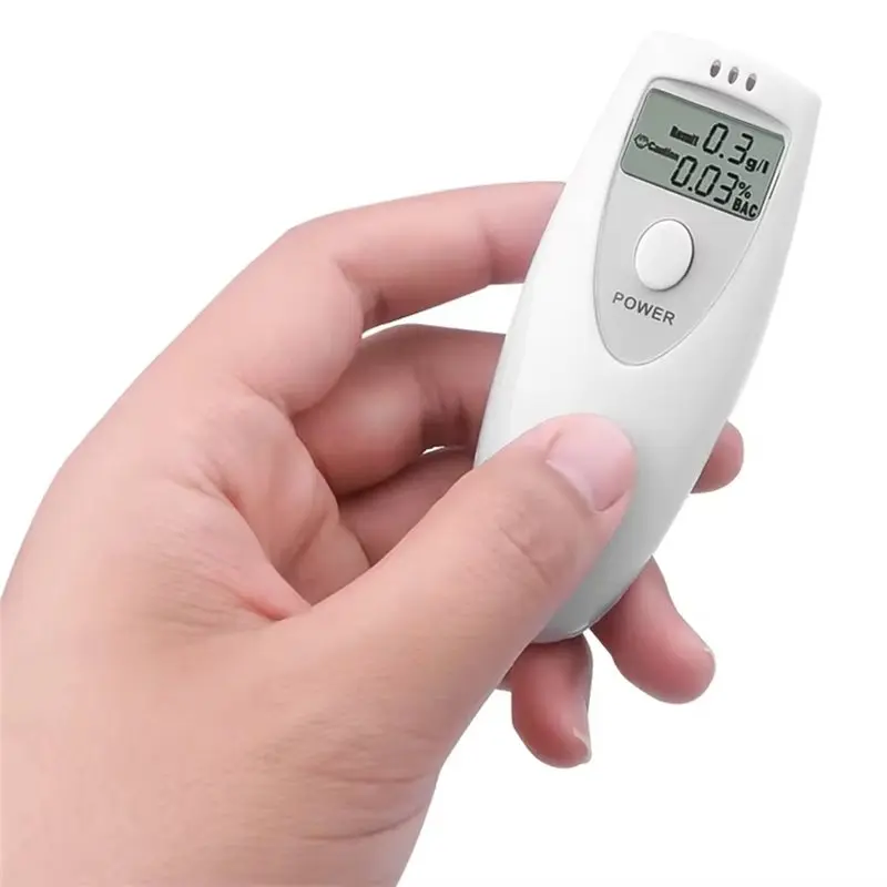 A98E-No Contacted Digital Alcohol Tester Portable Breath Analyzer LCD Screen Alcohol Detection Breathalyzer Detector