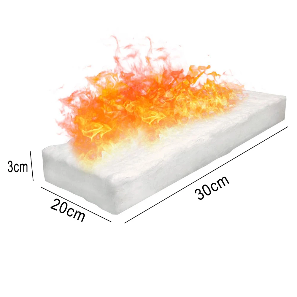 1pcs Ceramic Fiber Blanket Ceramic Sponge For Bioethanol Fireplace Resistant Insulation Cotton Firplace Firebox Safety Bio Fire