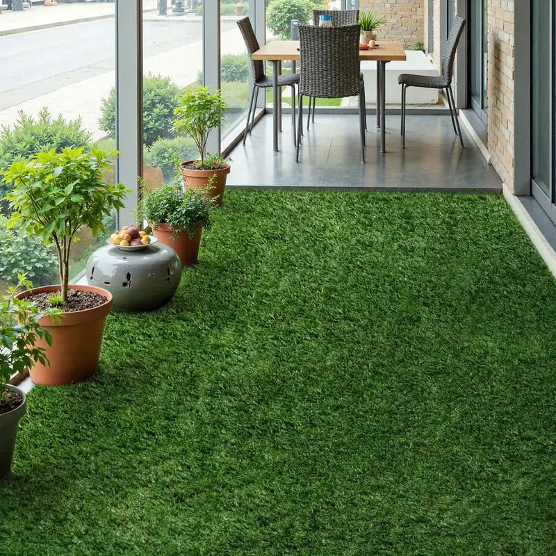 

Artificial Grass Turf 5x10 ft Thick Rug for Indoor and Outdoor Use