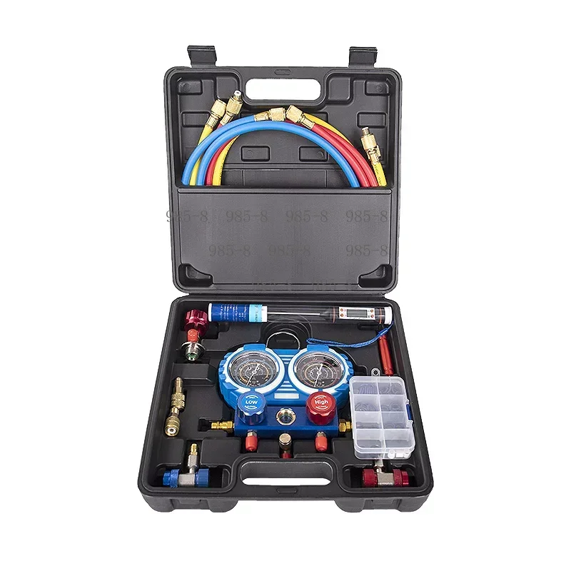 Multi-Gas Manifold Pressure Test Tool R134a Refrigerant Gauge Set For R22 R404a R410a Air Conditioner