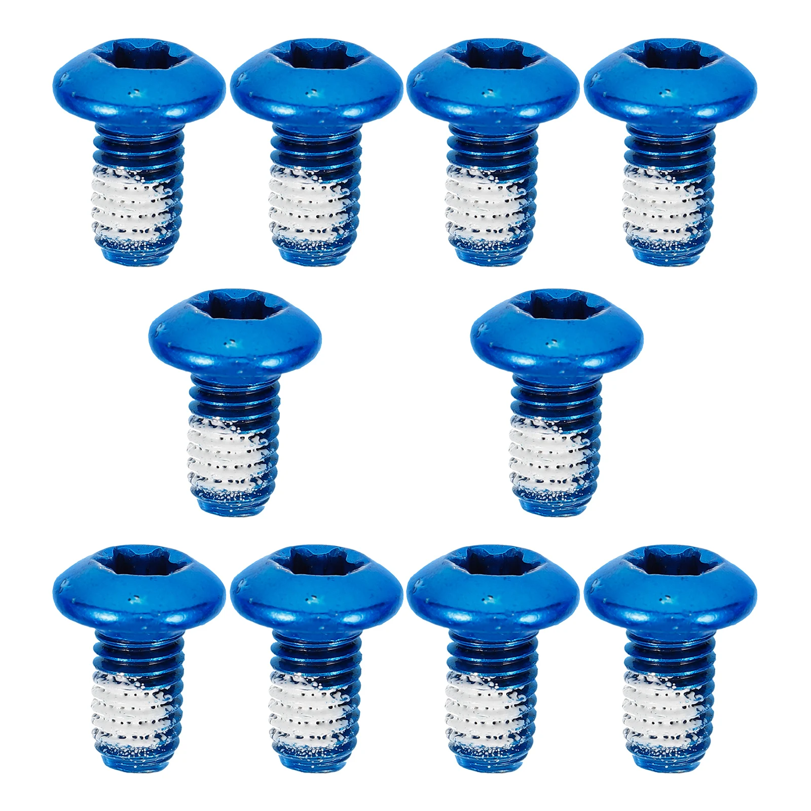 

10pcs Stainless Steel Disc Brake Bolts Fixed Blue Mountain Bike Rotor Screws Bicycle Accessories Durable Rustproof Screws For