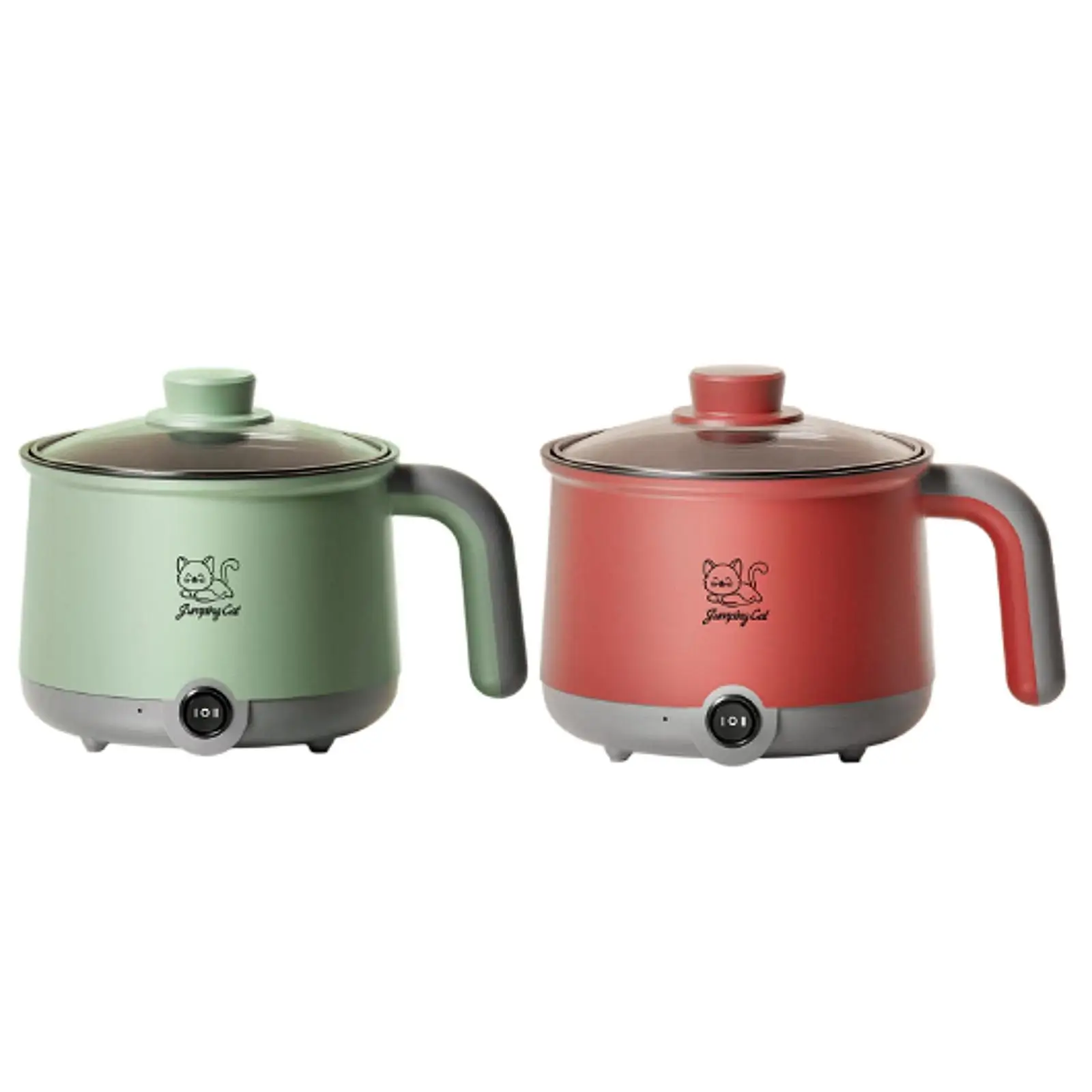 Mini Hot Pot Household 1.8L Easy to Clean Stockpot Multi Function Cooking Pot Noodles Cooker for Pasta Oatmeal Soup Eggs Travel