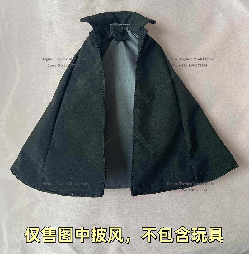

1/12 Shanks Figure Mini Black Cloak Toys Stand Collar Short Cape Accessory For 6" Anime One Piece Shf Red Hair Figurine Decor