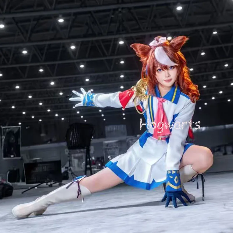 Pretty Derby juego Tokai Teio disfraz de Cosplay uniforme escolar hermoso traje Halloween carnaval Comic Con fiesta de juegos de rol