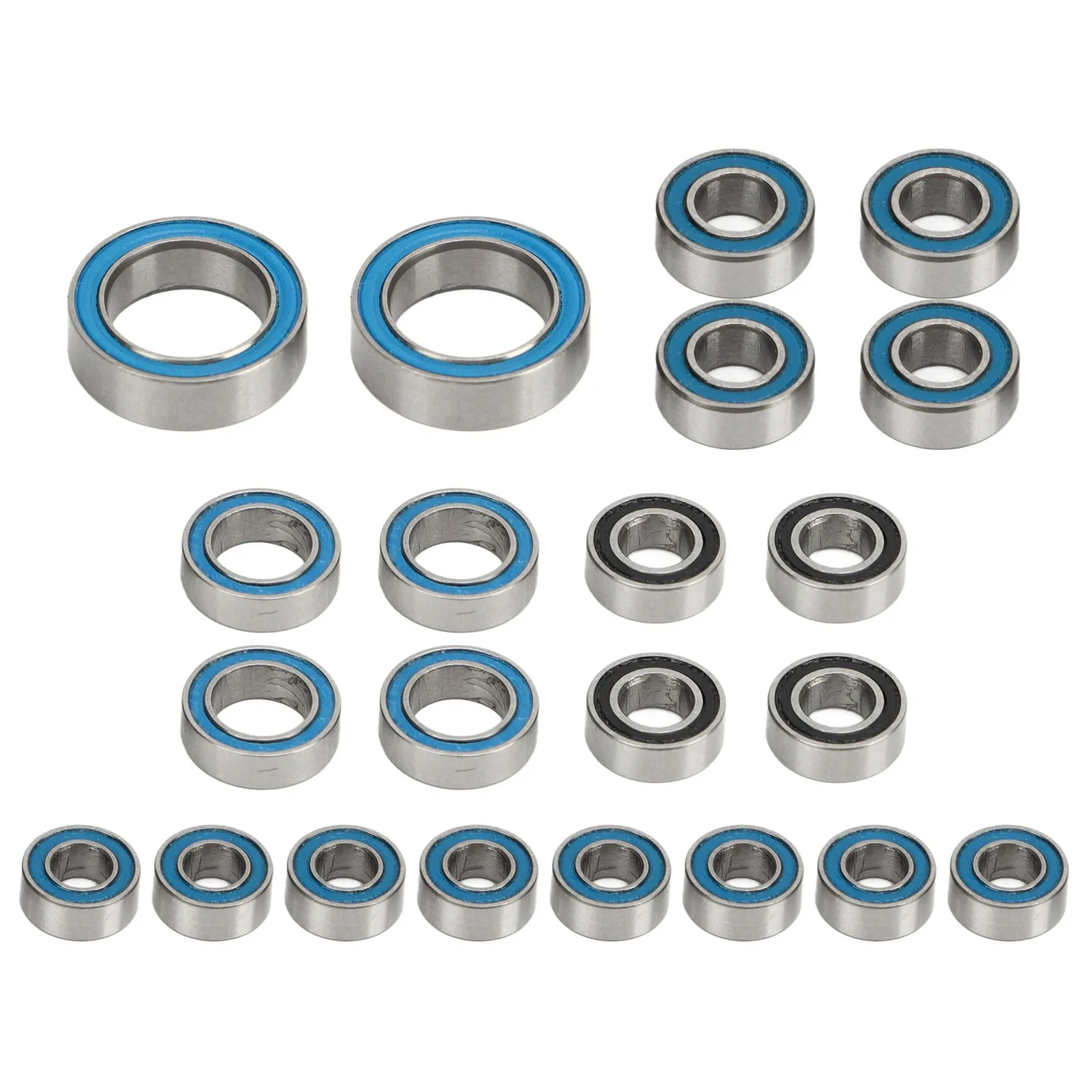 

RC Bearing Kit Lightweight Low Friction Stainless Steel 1/18 RC Crawler Car Bearings Perfect Fit for Upgrade