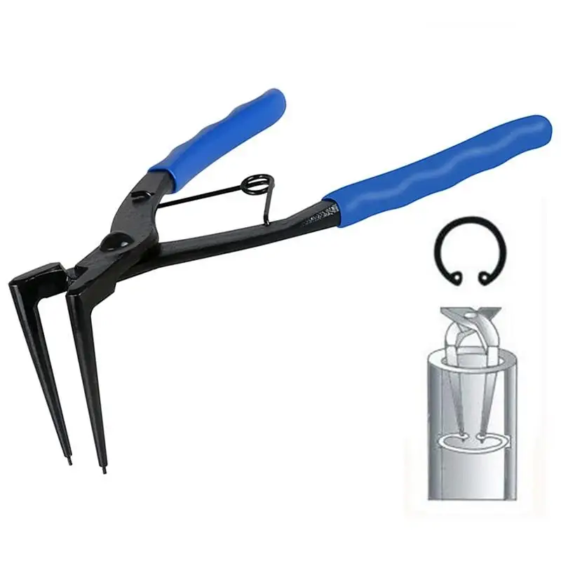 Hot-Pliers Circlips Snap Ring Grip Plier 50 mm Long Nose 1.2mm 90 Degrees Bending For Motorcycles Trucks