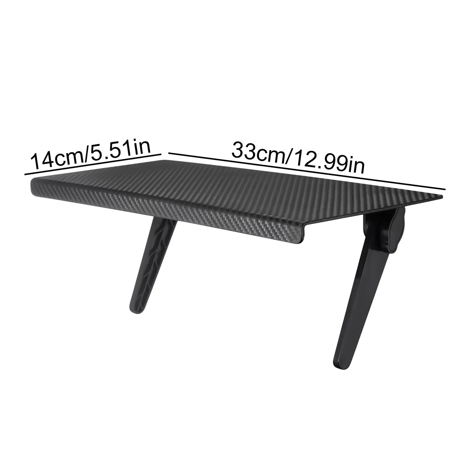 Prateleira de tv superior 13 polegadas, prateleira para monitor de computador, display ajustável para laptop, eletrônica, console de mídia, caixa, barra de som, roteador