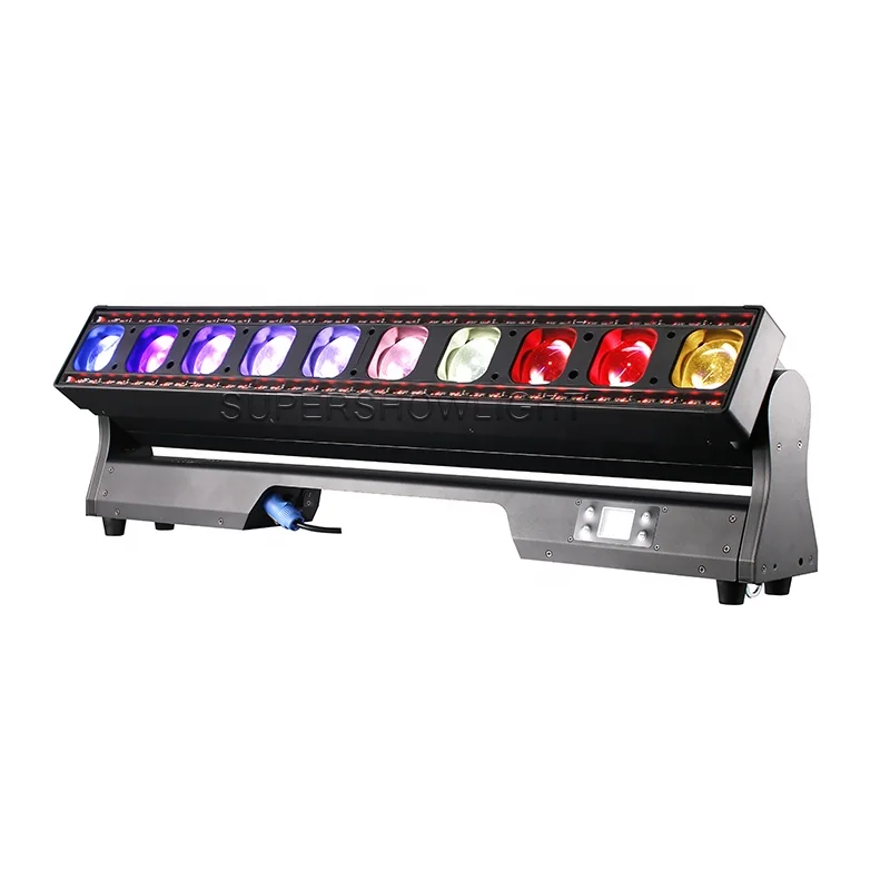 for 10x60w ip65 waterproof rgbw 4in1 led beam zoom bar moving 10*60w pizel moving zoom bar light