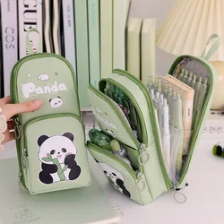 High Capacity Durable Pencil Case For Students Men Girls Ins Style Niche Panda Design Containment Non Dirty School Supplies