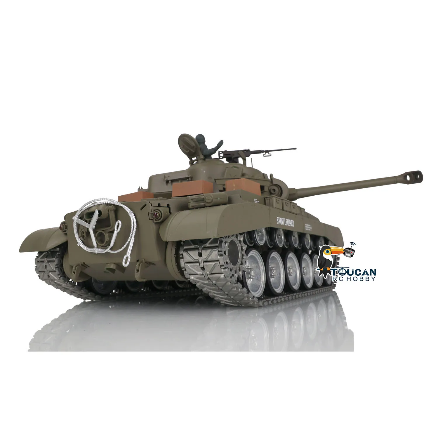 Heng Long 1/16 7.0 Customized M26 Pershing RTR Radio Controlled Tank 3838 Metal Tracks Wheels TH17309