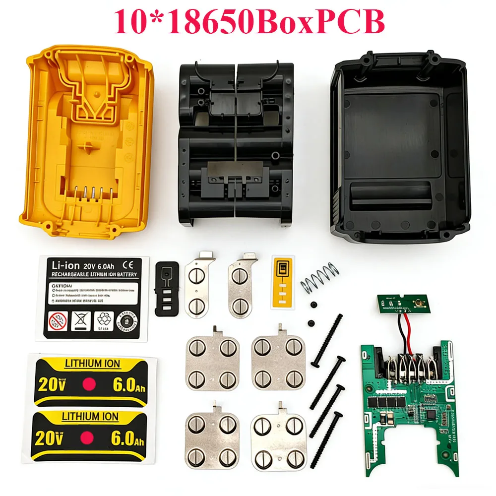 Lithium Ion Batteries Case Storage Box BMS PCB Charging Protection Circuit Board For Dewalt 18V 20V Li-ion Battery DCB204 DCB205