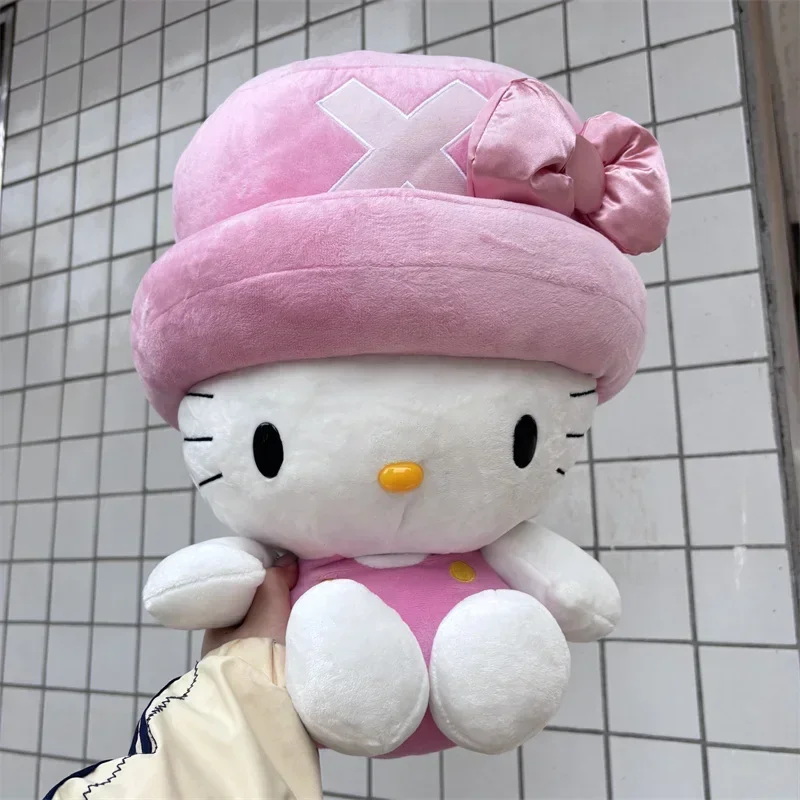 40/45cm Sanrio Hello Kitty Cosplay Chopper Plush Toys Pillow Soft Stuffed Plushies Anime Cartoon Doll Brithday Xmas Gifts Kids