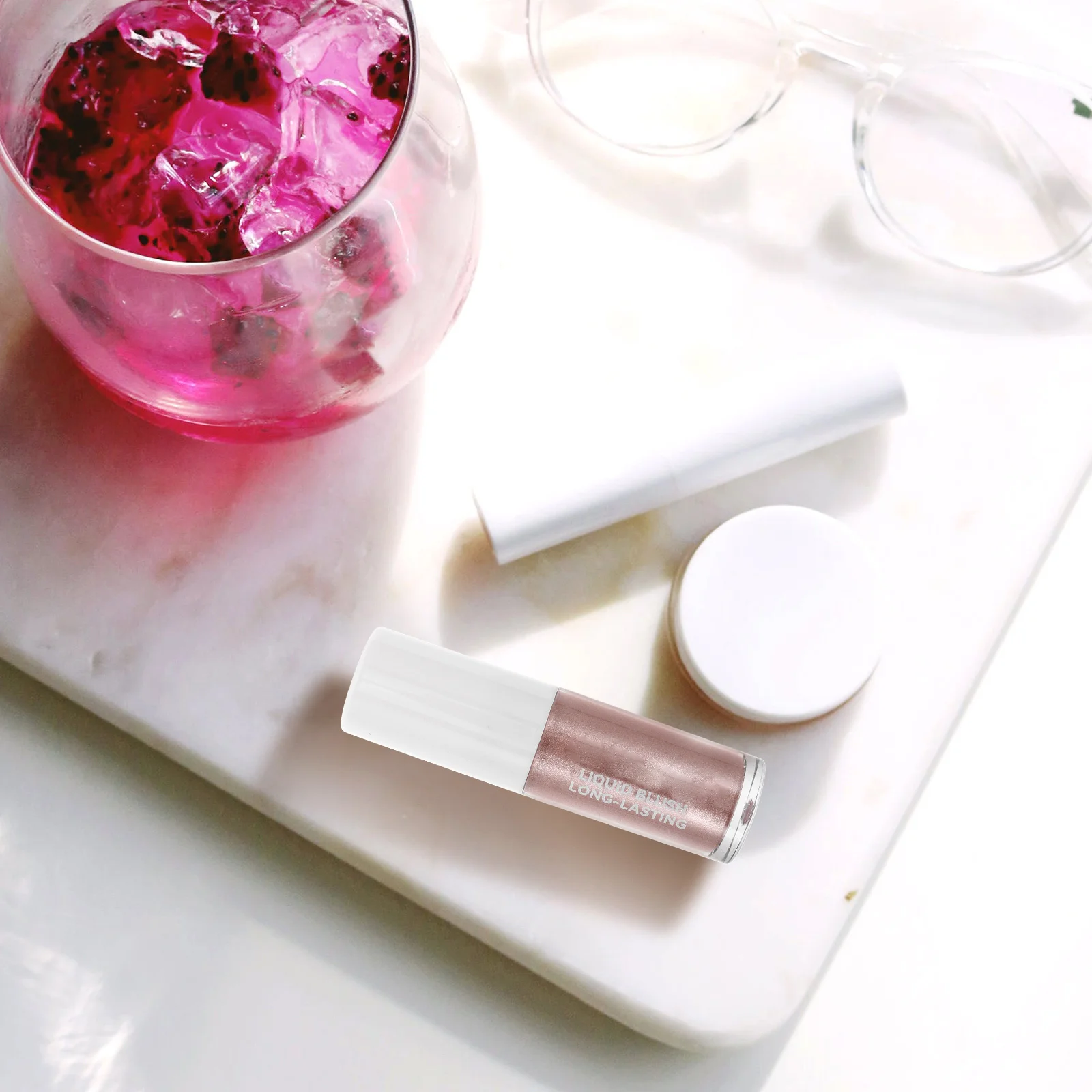 Róż w płynie do makijażu twarzy, wielofunkcyjny cień do powiek, kontur, róż do policzków, styl koreański, długotrwały, naturalny, rozświetlający róż.