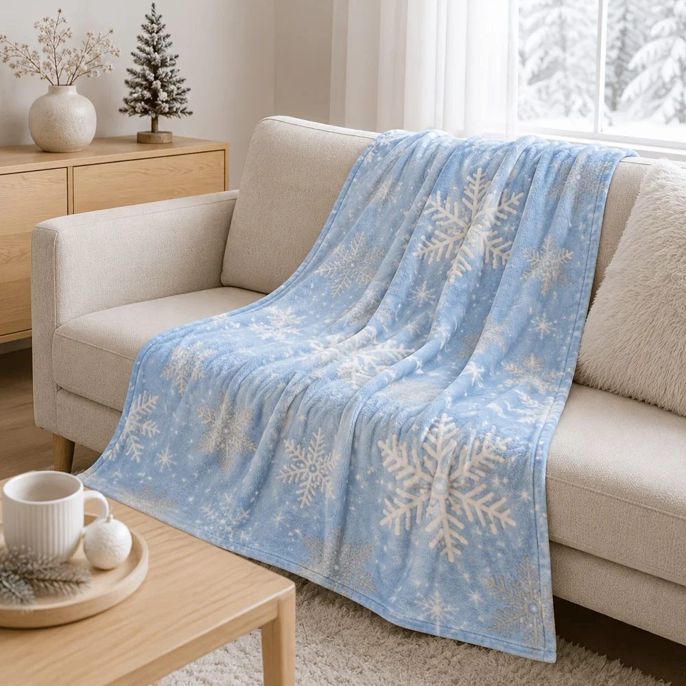 Christmas Candy Cane Red Bow Print Throw Blanket Classic Xmas Element Pattern Soft Cozy Lightweight Blanket for Living