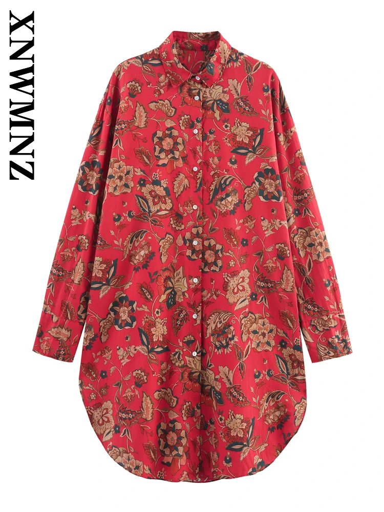 

XNWMNZ 2025 Summer Woman Commuting Simple Long Sleeve Long Sleeve Top Chic Women Clothing Turn-down Collar Blouses Casual Shirt