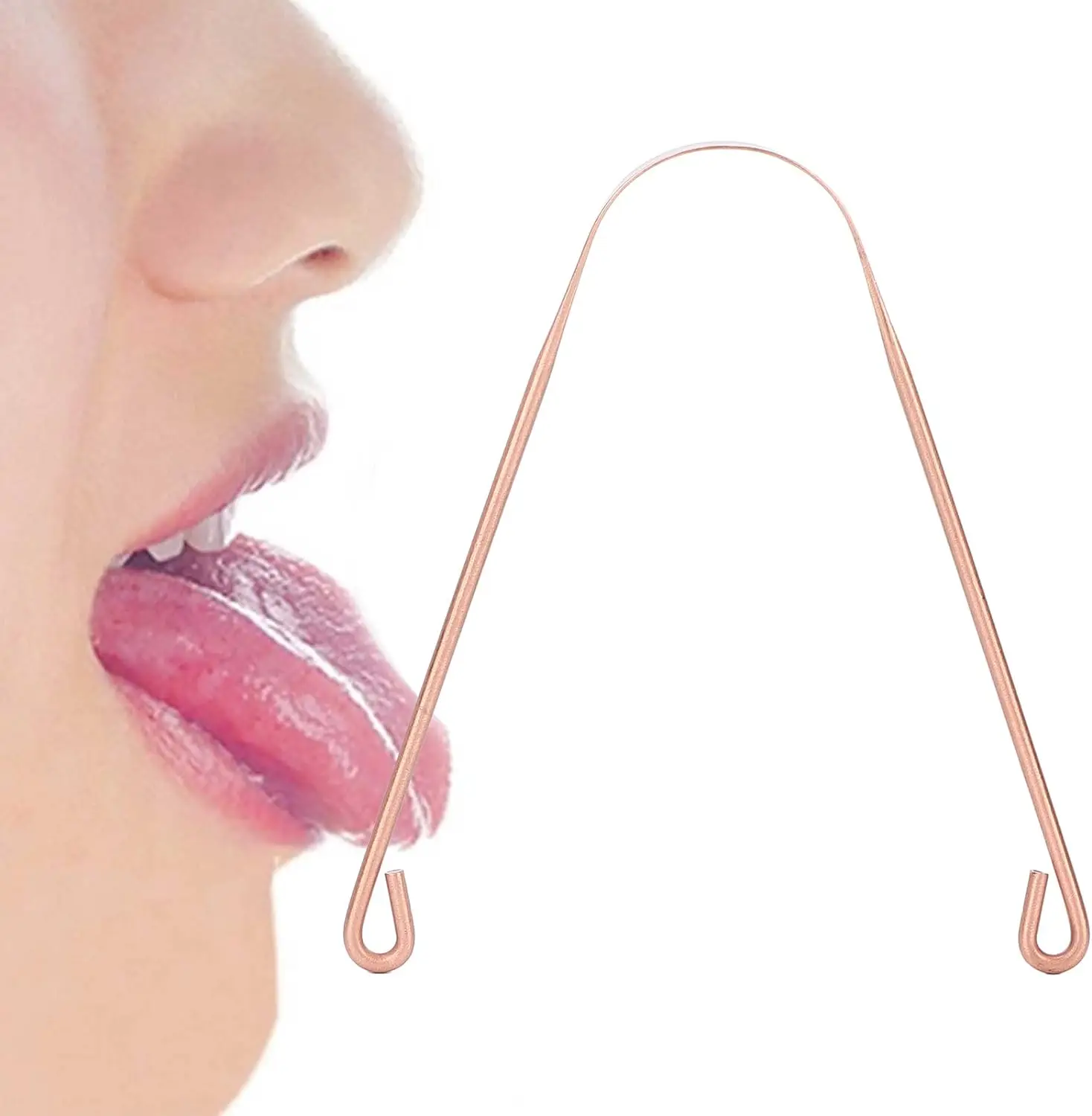 1 قطعة/2 قطعة صديقة للبيئة النحاس اللسان الأنظف قابلة لإعادة الاستخدام صفر النفايات نظافة الفم اللسان مكشطة مع توقف تنظيف واسع