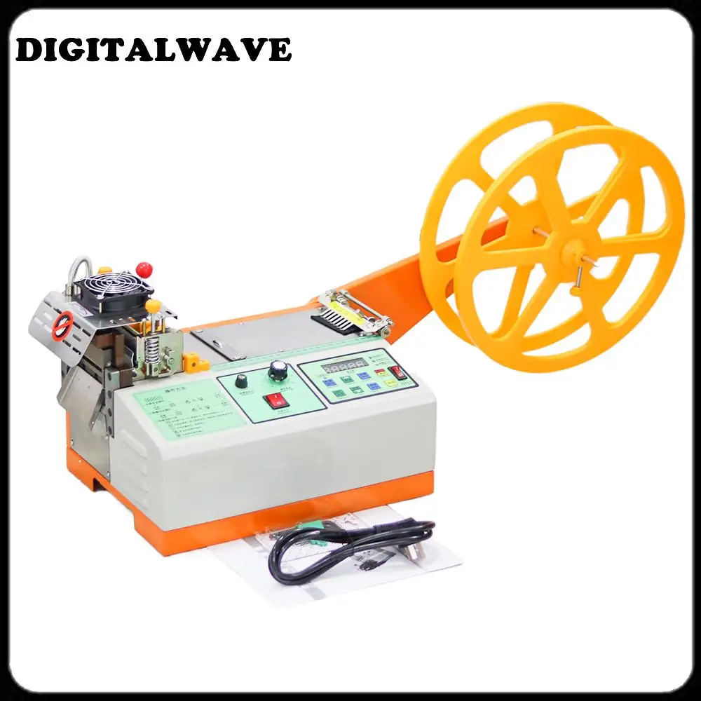 Computer Hot and Cold Cloth Belt Tape Cutting Machine Auto Magic Adhesive Tape Zipper Webbing Machine Elastic Cut Tools