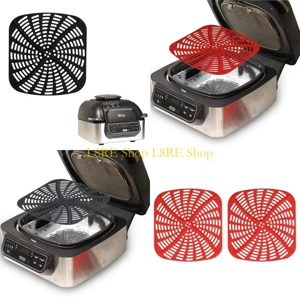 L8RE 2PCS Reutiliza Fritadeiras ar reutilizações silicone Substituição revestimentos antiaderentes Mat para AG300 AG302