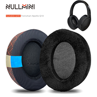 Nullmini Cooling Gel Earpads for Tronsmart Apollo Q10 Headphones Replacement Cushion Sleeve Earmuffs Headband