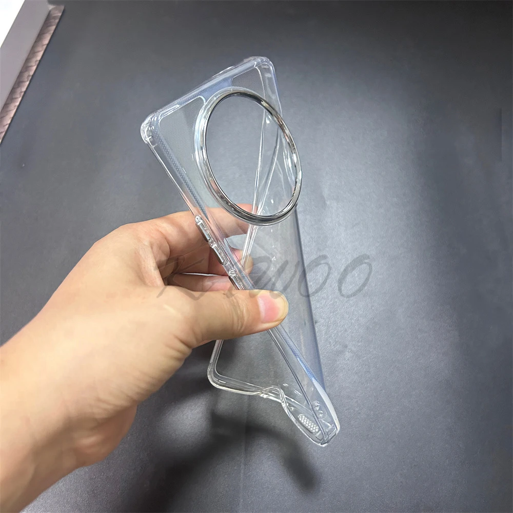 X9B X9 حافظة كروم زر حلقة الكاميرا غطاء شفاف لهاتف Honor X9C X9A سليم مقاوم للصدمات الهاتف Funda Coque Capa