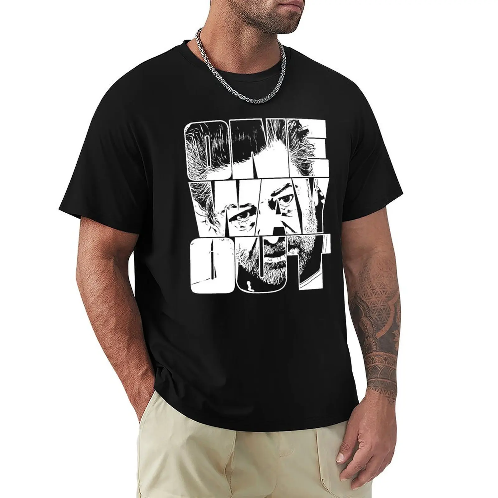 One Way Out - Citas de la serie de televisión Kino Loy Andy Serkis - Camiseta con versión de contorno blanco, camiseta protectora solar para exteriores