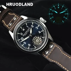 Hruodland Pilot Retro Men's St3620 Manual Mechanical Watch Luxury Sapphire Bgw-9 Night Light Waterproof Sports 5Bar Clock Reloj