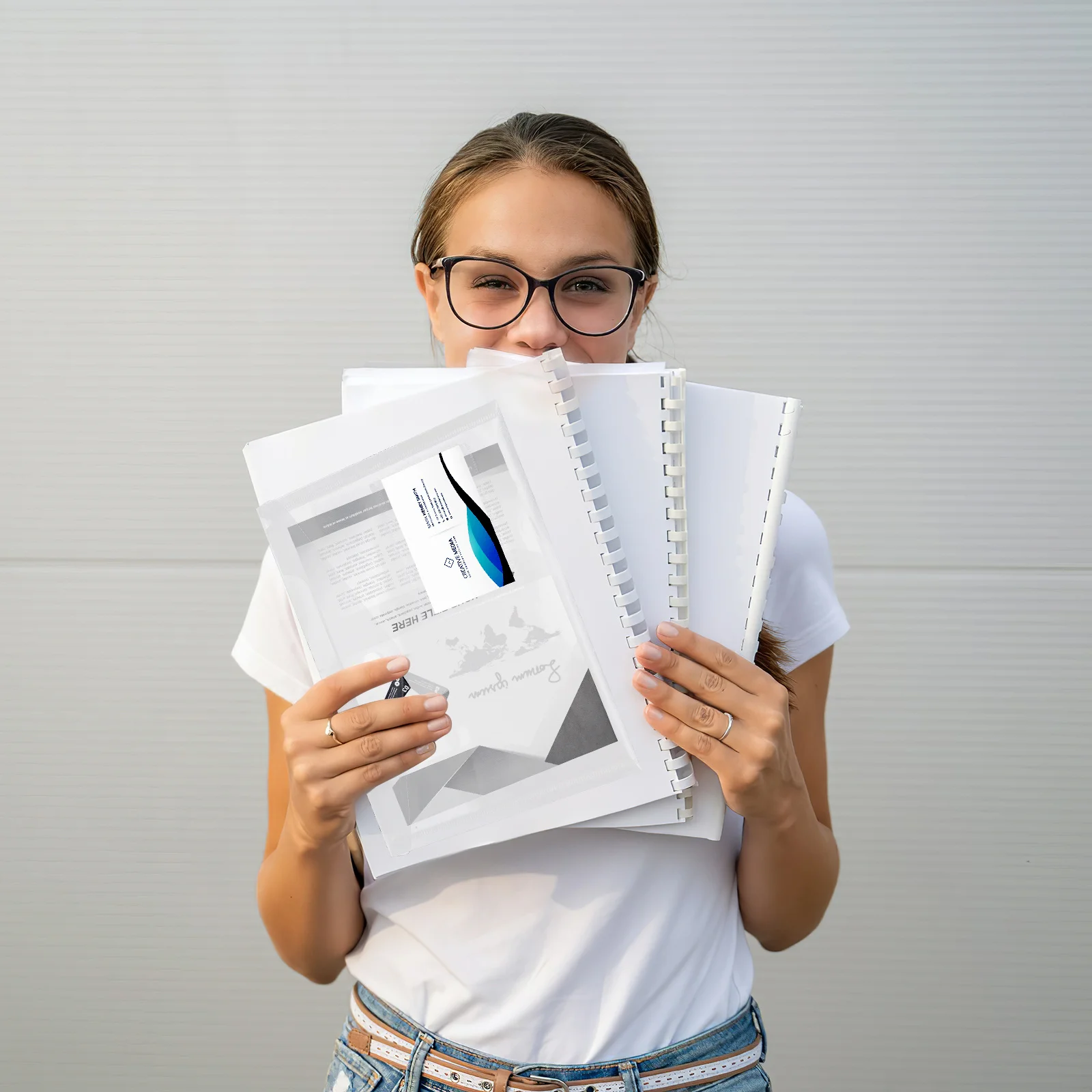 

20pcs A5 File Bags Clear Document Folder Transparent Snap Button Closure Lightweight Pp Material Document Organizer Storage For