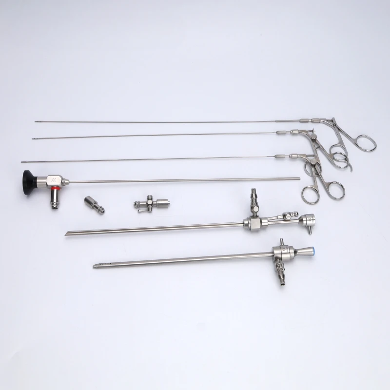 Rigid Hysteroscope Set 30 Degree 4*302mm With Sheath And Working Element Gynecology Endoscope Instruments