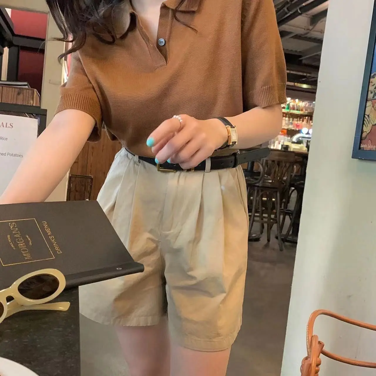 Summer Thin Cotton Casual Women's Trousers High Waist A-line Straight Dopamine Wear shorts for girls Women's Clothing hot pants