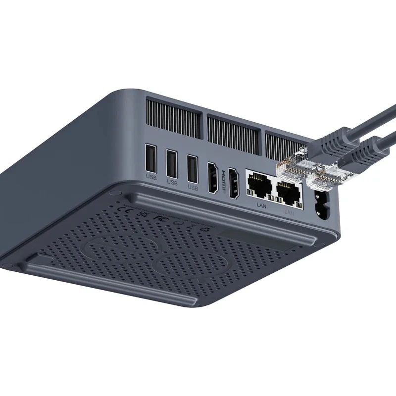 aotesier EQi12  i5-12450H 24GB 1TB Mini PC Wins10 SSD 1000M Dual HD-MI Display Industrial Computer For Office Gaming School