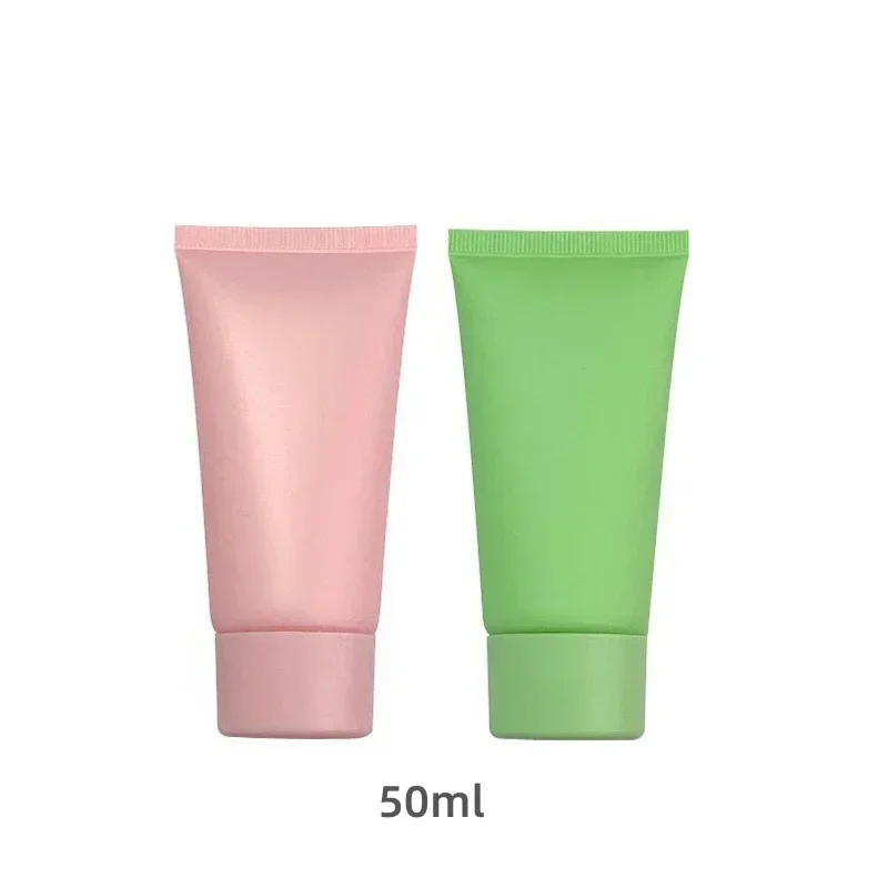 

4-5Pcs 50ml Matte Pink Green Cosmetic Hose, Empty Squeeze Soft Tube, Cream Bottles, Facial Lotion Cosmetic Containers Wholesale