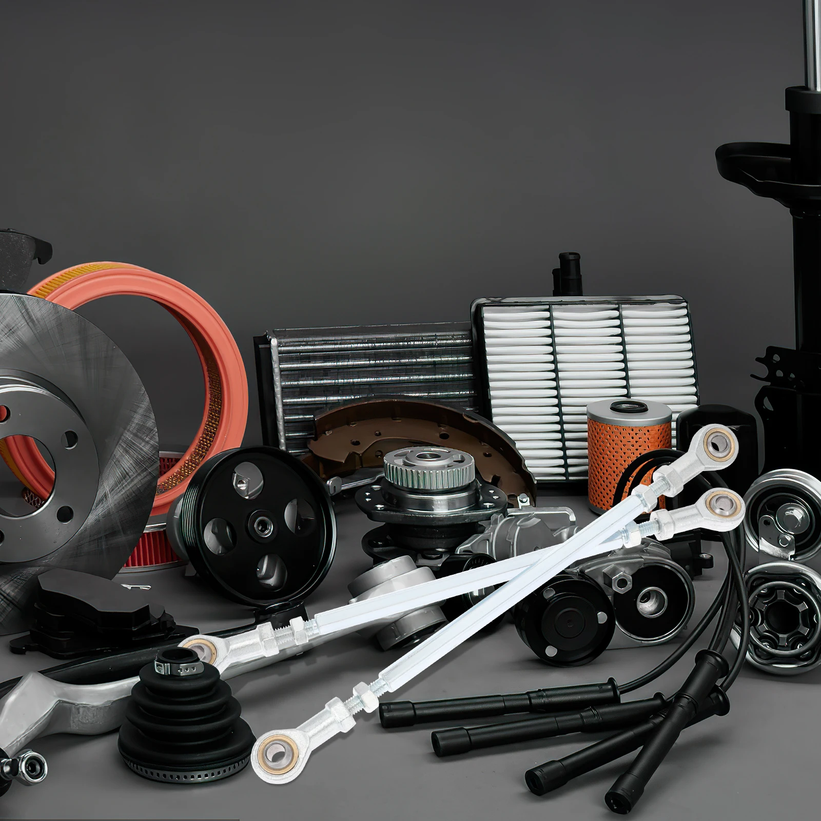 

2pcs Steering Tie Rod Ends Durable Replacement For Atv Go Kart Four Wheels Vehicles Sand Buggy Accessories Ball Joint Shaft Stem