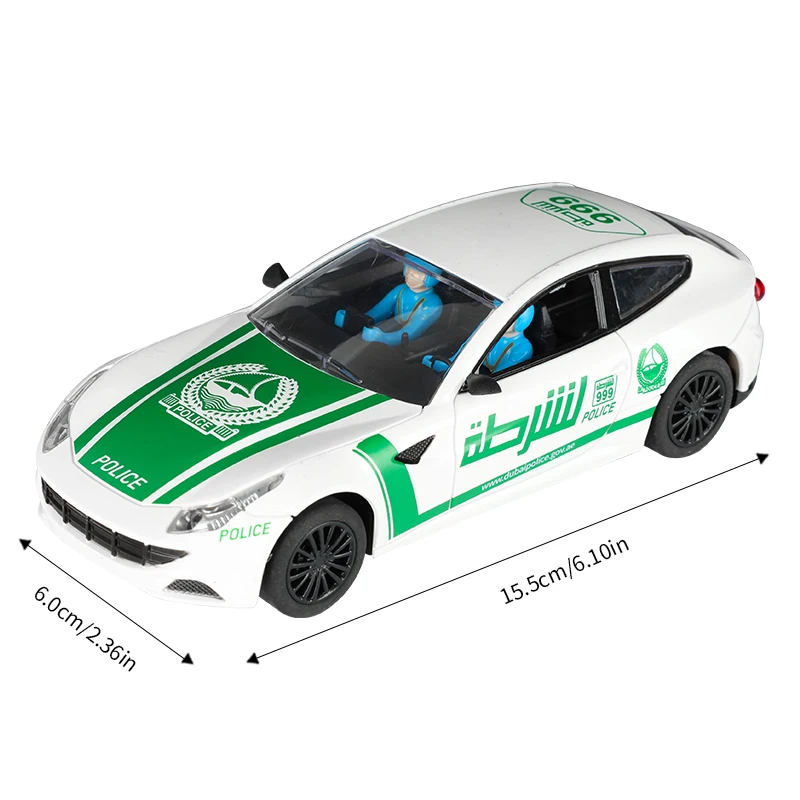 DIY Slot Cars 1/32 1 32 Scale AGM FF Dubai Police No 17 Evolution Racing Toy Car For Carrera Digital Track System