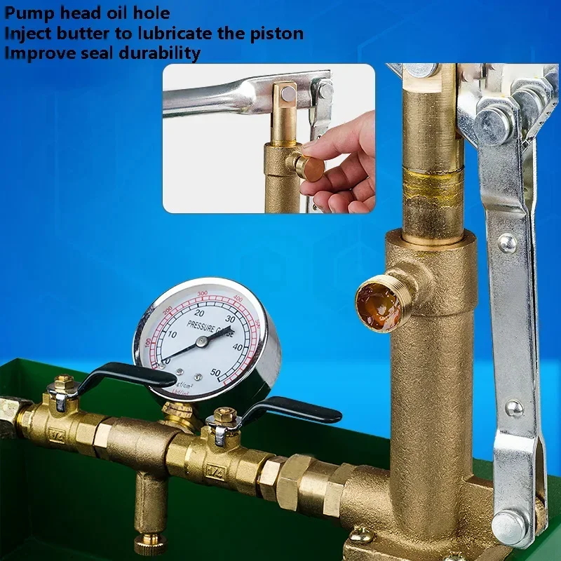 New 50K-P Manual Pressure Test Pump Manual Pressure Pump Water Pipe Pressure Test Pump