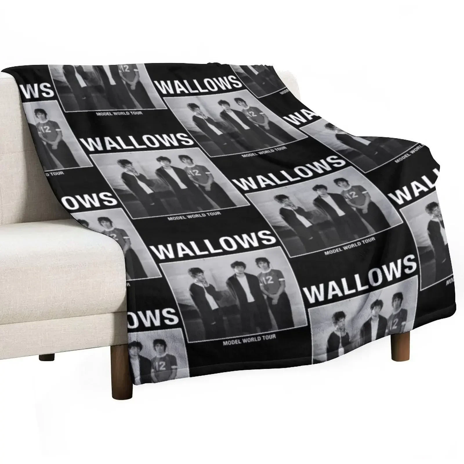 Wallows Model World Tour Throw Blanket Shaggy For Baby Sofa Throw Flannels Tourist Furry Blankets