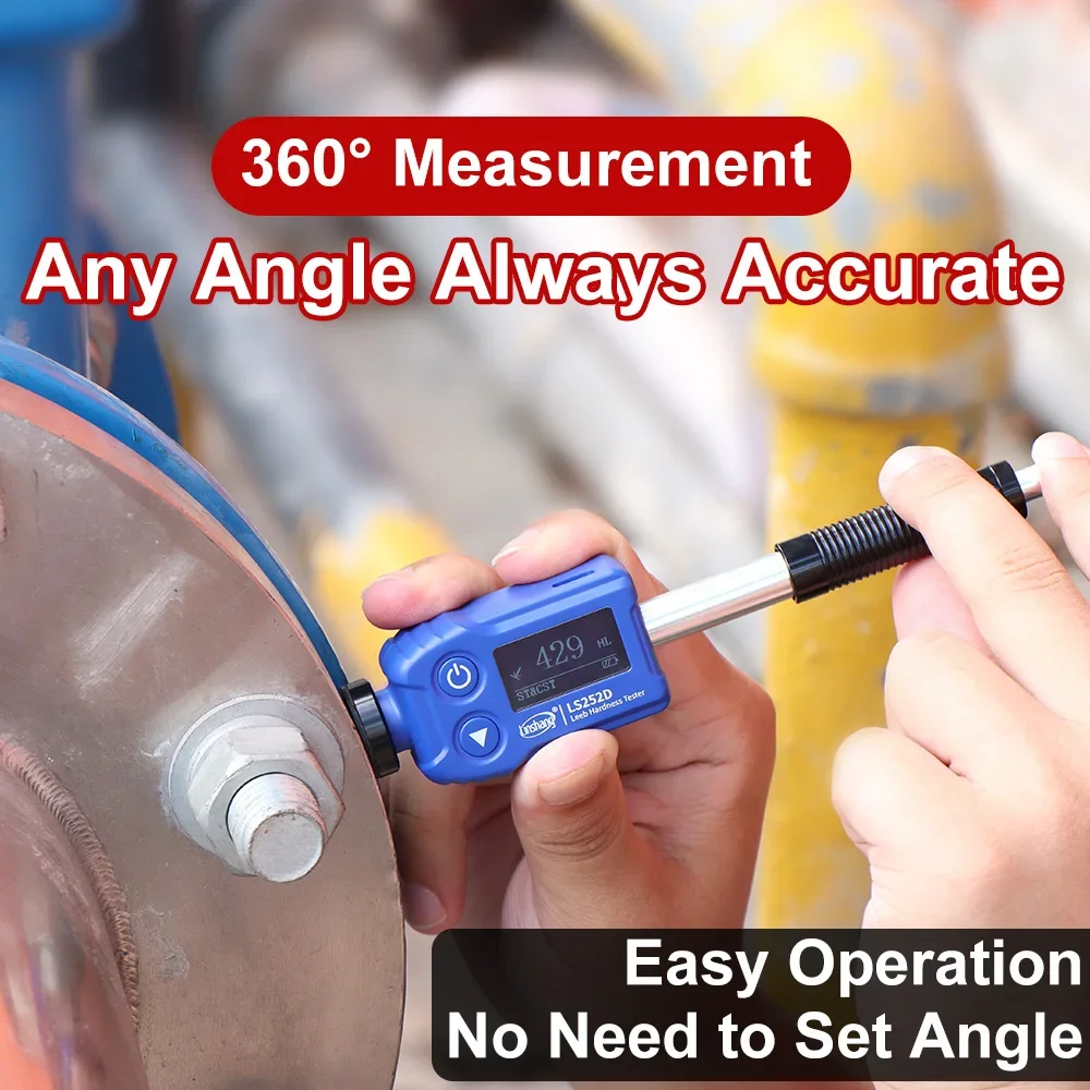 GOYOJO Leeb Hardness Tester Professional Durometer LS252DC Impact Device Pen-type Convert to HRA/HRB/HRC Good Repeatability