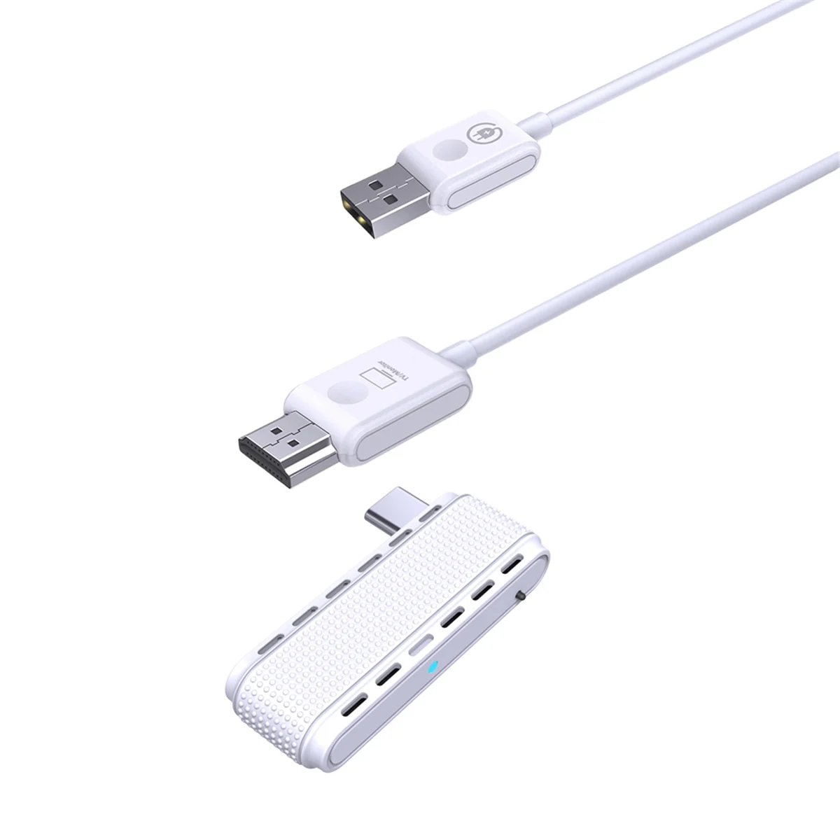 Adaptateur d'affichage de transmission sans fil de type C USB-C vers câble d'extension compatible pour téléphone, ordinateur portable, PC vers budgétaire TV