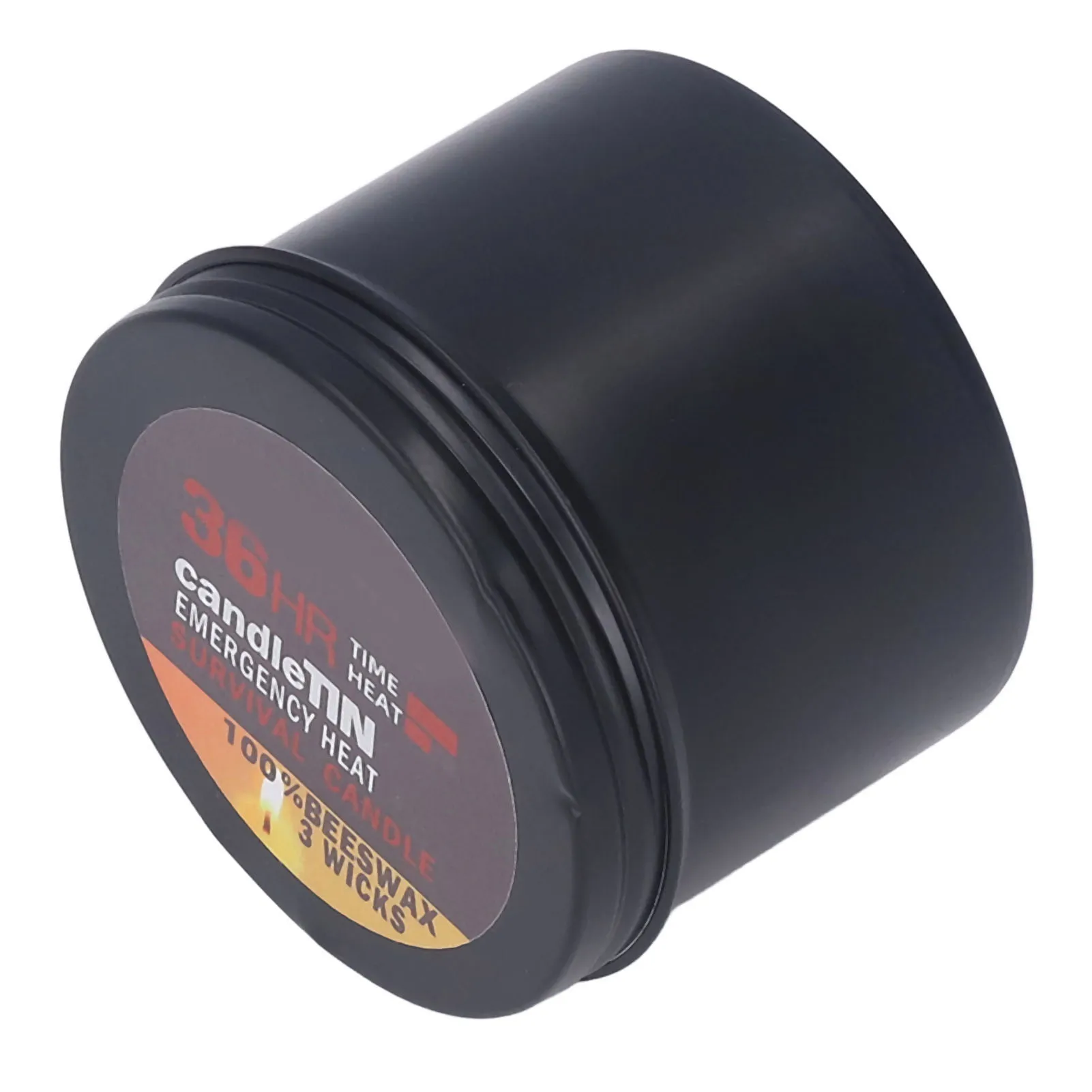 Survival Candle  Lasting Candles Small Portable 36 Hours Burning Romantic Ambience Widely Used 3 Wicks for Hiking