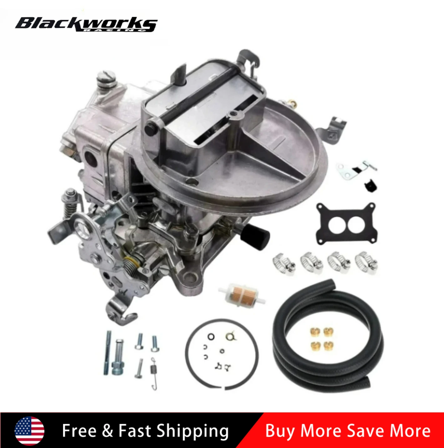 Replace for Holley 0-4412S 2 Barrel Carburetor 500 CFM with Manual Choke Gasoline for 1964 Pick Up with 292 V8 for 1963 F100