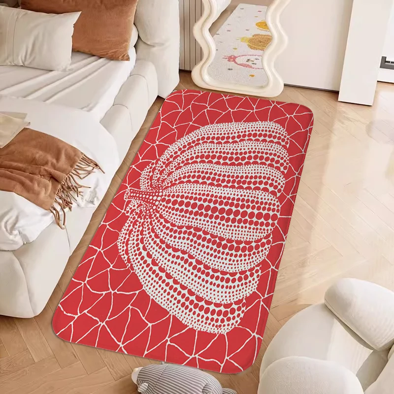 Bedroom Rug Kusama Bathroom Foot Mat Corridor Kitchen Hallway Living Room Floor Carpet Anti Slip Custom Doormat Entrance Door