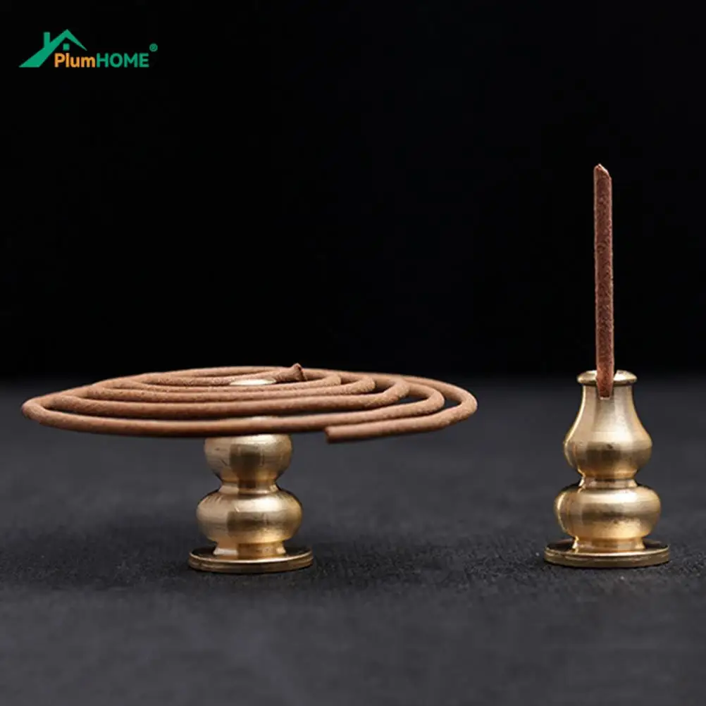 1pc Alloy High 25mm With Incense Plug Copper Incense Holder,Can Be Fixed Incense Sticks And Coil,Portable Incense Burner Censer