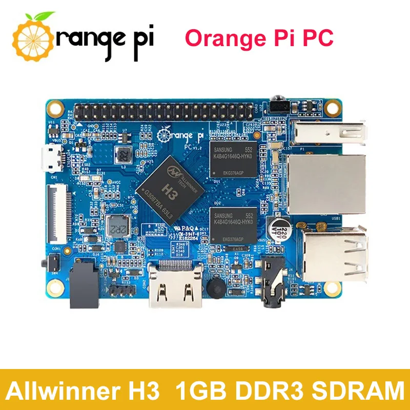 

Orange Pi PC 1GB RAM Quad-Core Allwinner H3 Mini Single Board Computer Support Android Ubuntu Debian OS